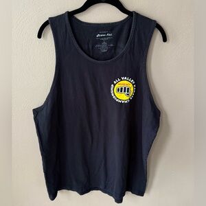 Bioworld Karate Kid Cobra Kai Black Tank Muscle Top with Yellow Fist Logo